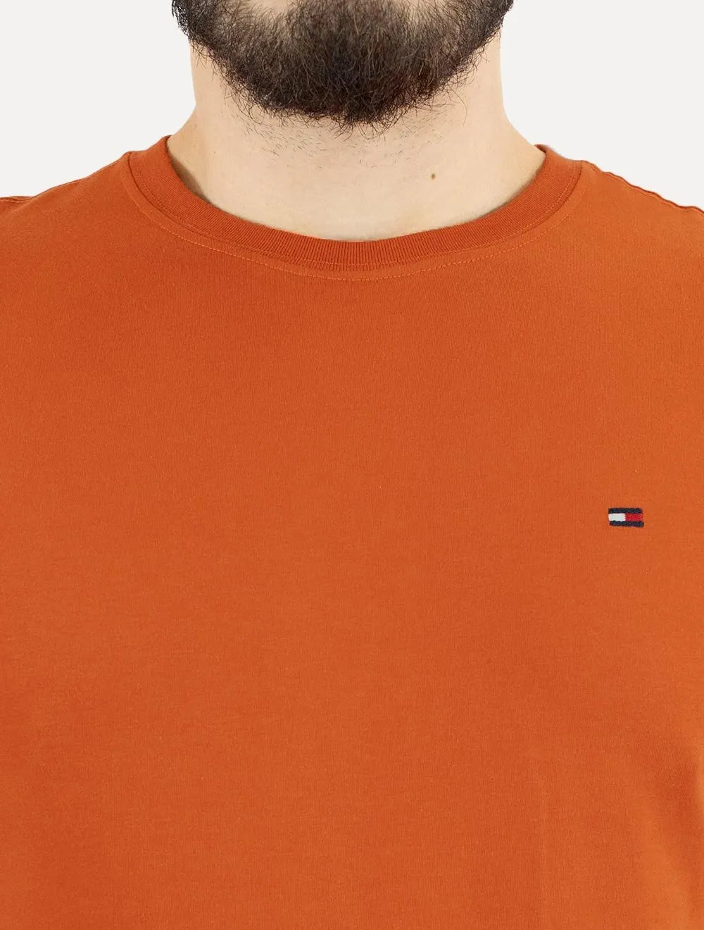 Camiseta Tommy Hilfiger Masculina Essential Cotton Laranja Escuro