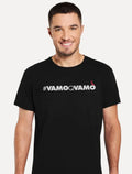 Camiseta Reserva Masculina Regular Vamoqvamo Preta