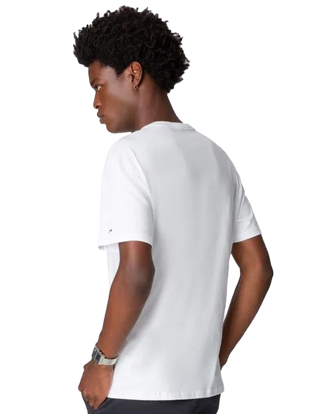 Camiseta Tommy Jeans Masculina Smiley Badge Graphic Branca