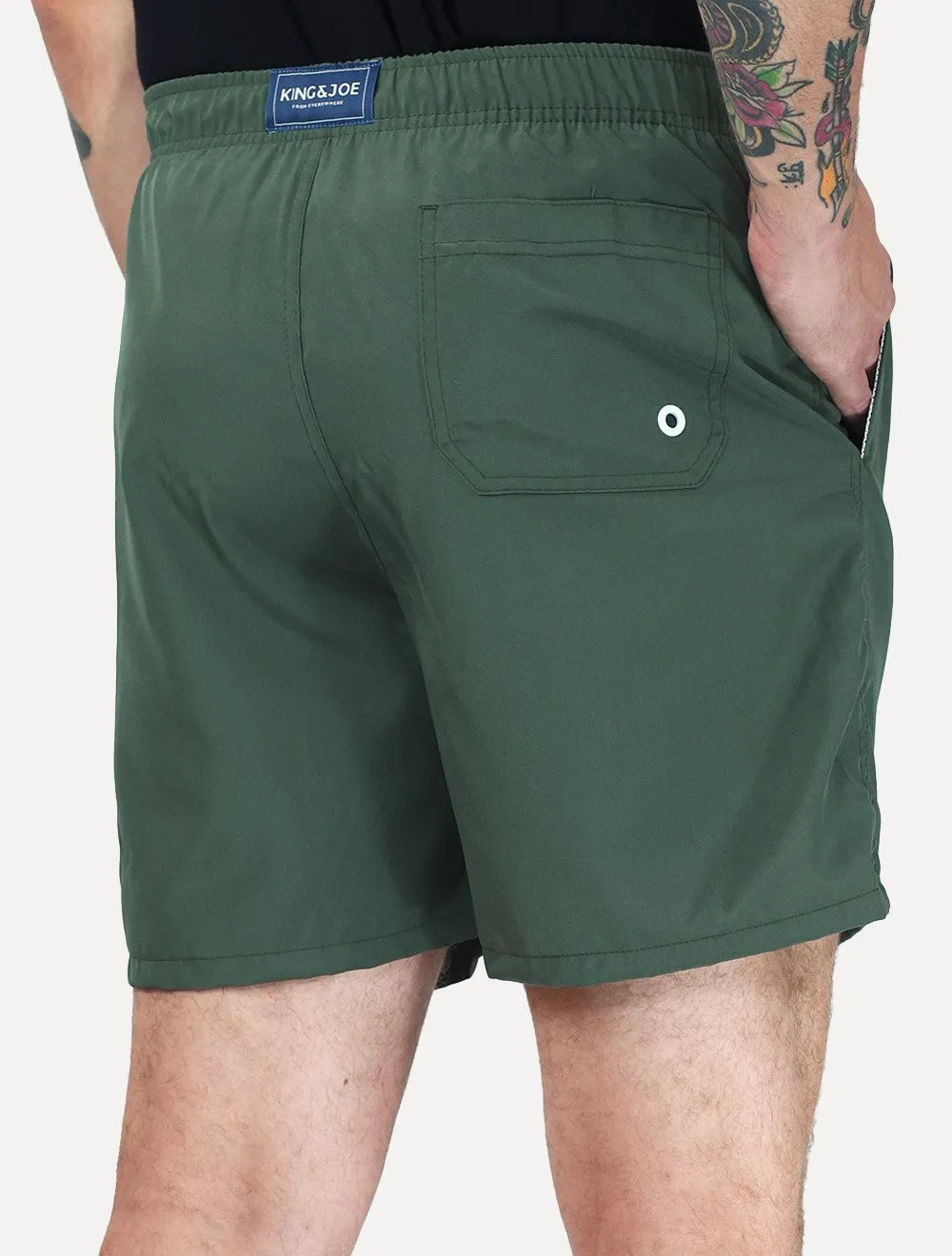 Short King & Joe Masculina Nylon Flex Colors Verde