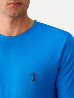 Camiseta Aleatory Masculina Dark Grey Icon Azul Royal