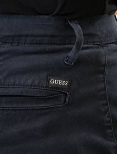 Bermuda Guess Masculina Cargo Sarja Azul Escuro