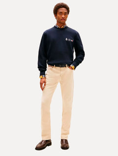 Moletom Tommy Hilfiger Masculino Treble Logos Azul Marinho