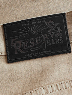 Calça Reserva Jeans Masculina Slim Color Areia
