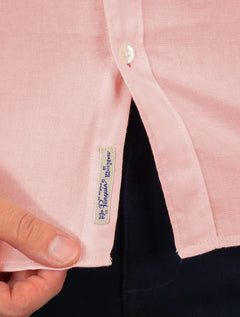 Camisa Original Penguin Masculina Regular Oxford Rosa Claro Mescla
