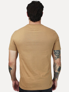 Camiseta Tommy Hilfiger Masculina Brand Love Big Graphic Cáqui  Médio