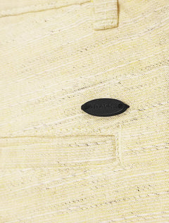 Bermuda Aramis Masculina Chino Clássica Flamê Amarelo Claro Mescla