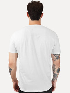 Camiseta King & Joe Masculina Pima Touch New Arrivals Logo Peito Branca