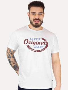 Camiseta Levis Masculina Original Since Graphic Branca