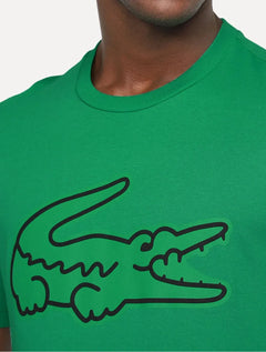 Camiseta Lacoste Masculina Regular Fit Print Croco Verde