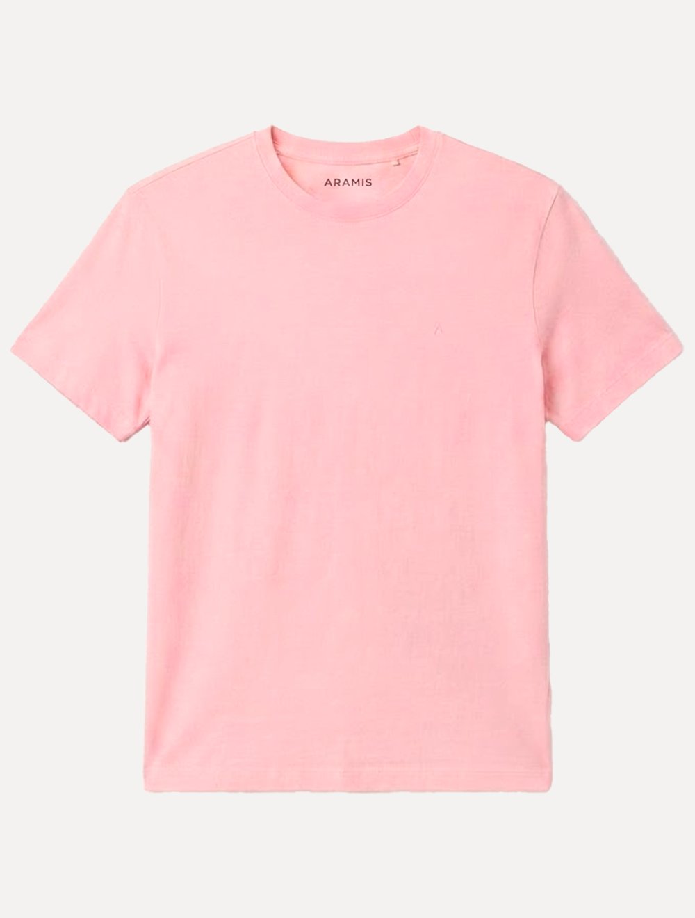 Camiseta Aramis Masculina Basic Lisa Mono Icon Rosa Médio
