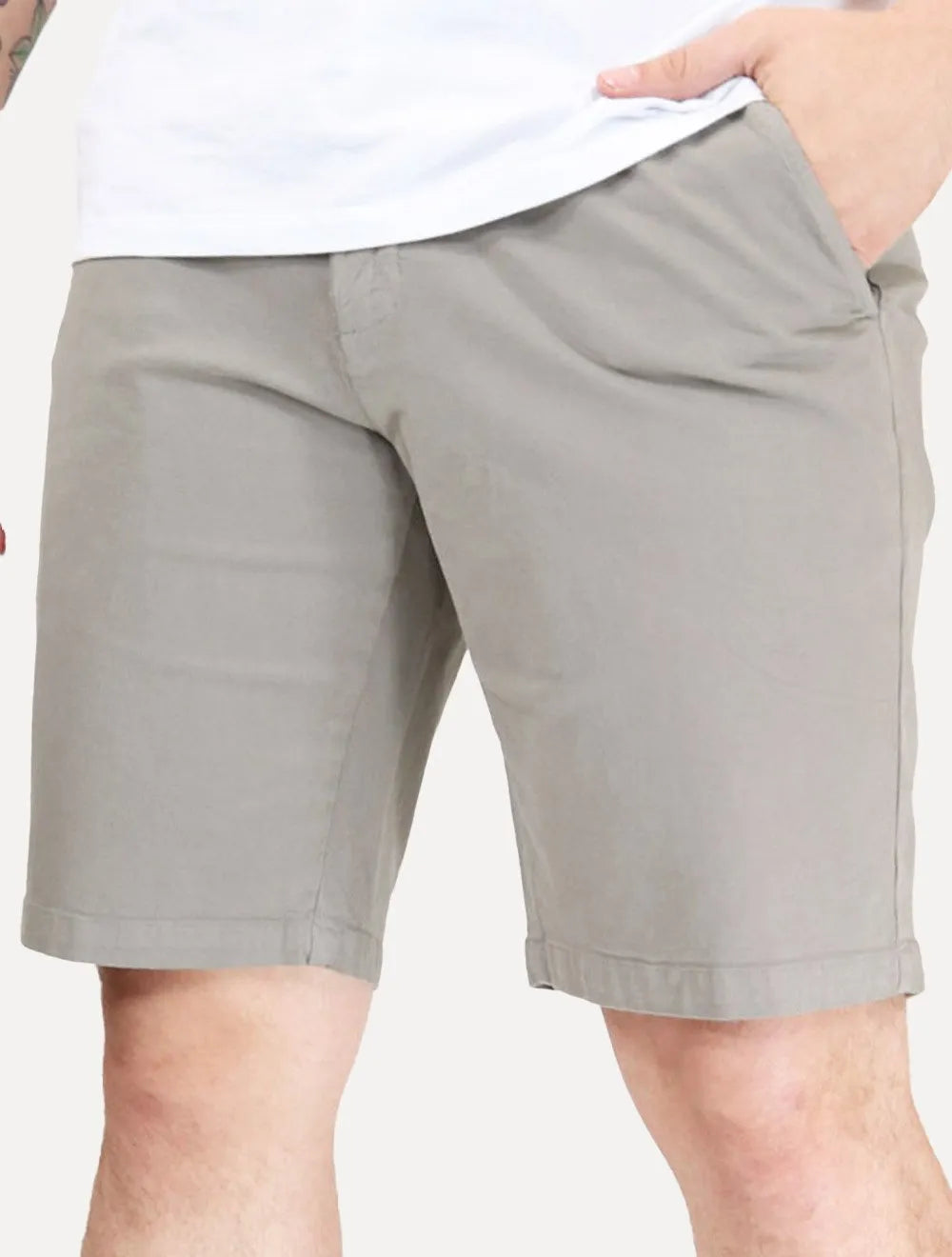 Bermuda Reserva Masculina Casual Copper Cinza