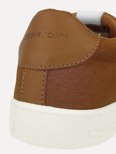 Tênis John John Masculino Nobuck Amsterdam Caramelo