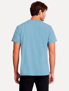 Camiseta Aramis Masculina Eco Pet Estampa Vertices Azul Mescla