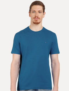 Camiseta Aramis Masculina Basic Lisa Light Icon Azul Petróleo