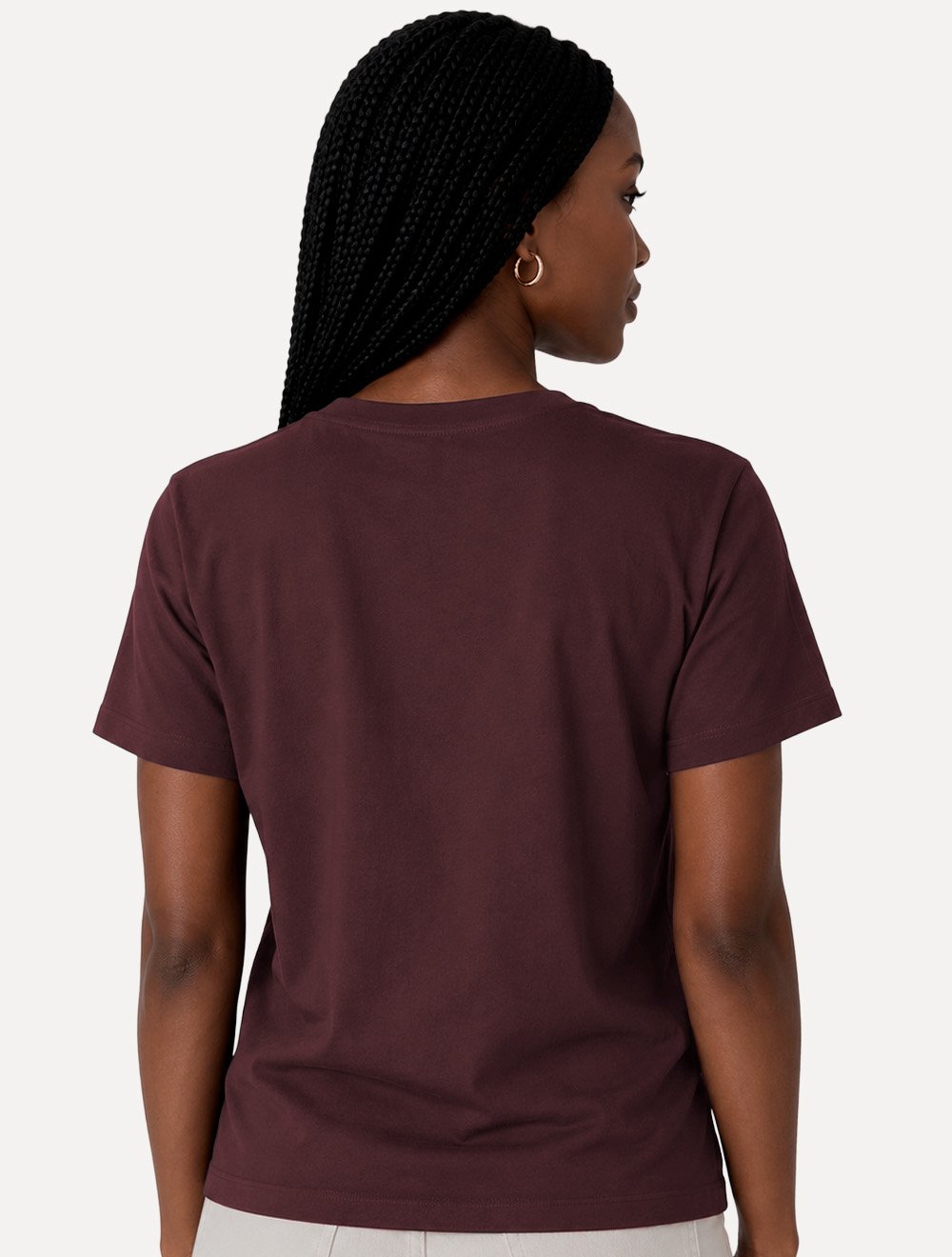 Camiseta Guess Feminina Los Angeles Embroidery Logo Bordô