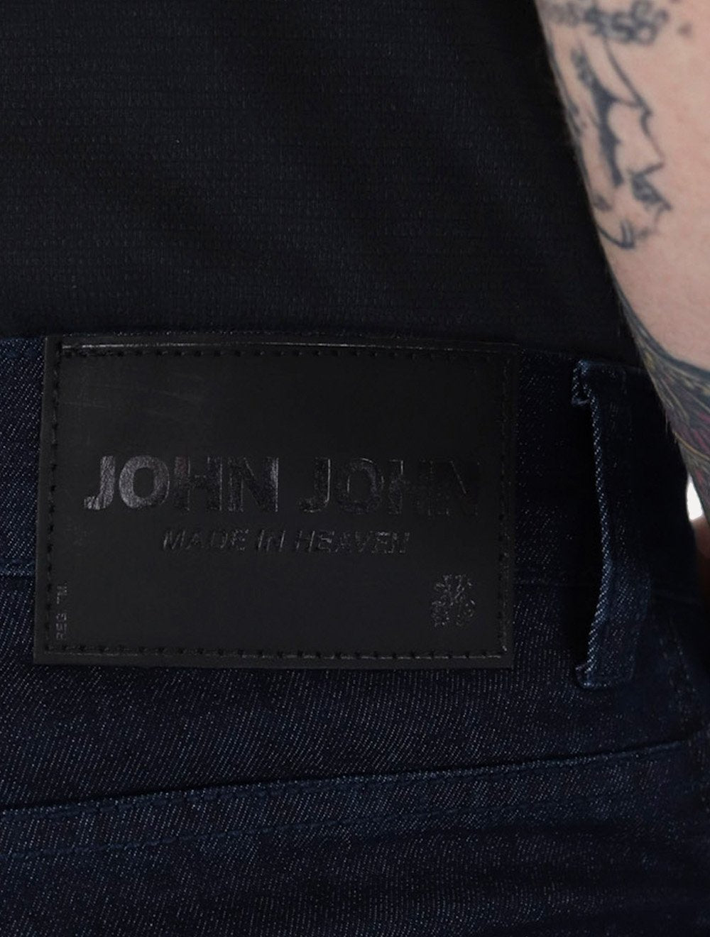 Bermuda John John Jeans Masculina Box Basics 5 Pockets Escura