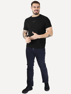 Camiseta Guess Masculina Rubber Est.1981 Stoned Preta