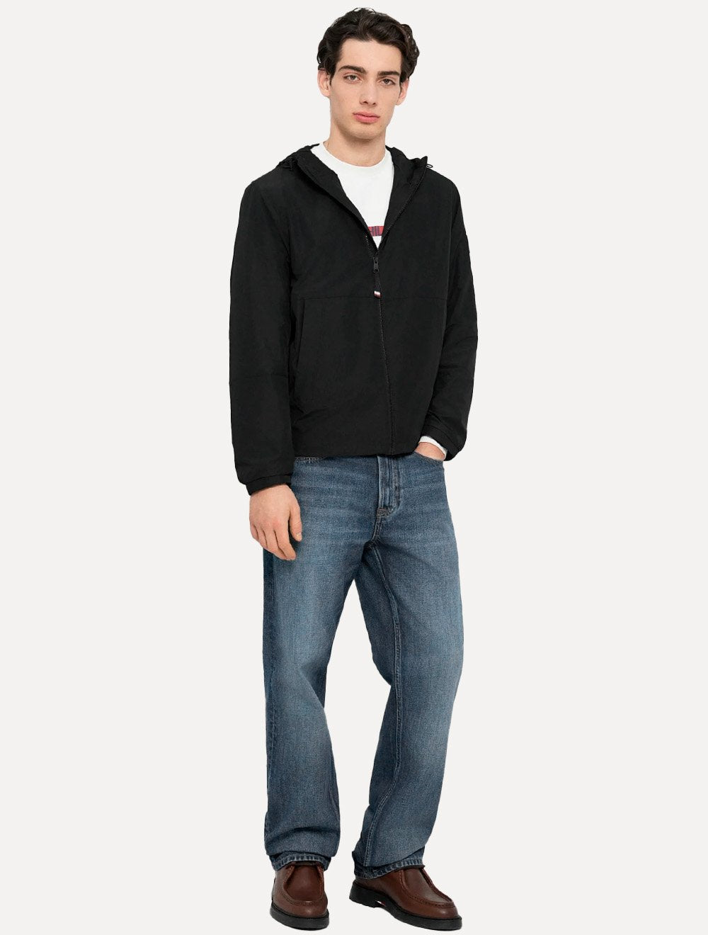 Jaqueta Tommy Hilfiger Branded Rubber Blouson Preta