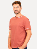Camiseta Dudalina Masculina Flame Bicolor Goiaba
