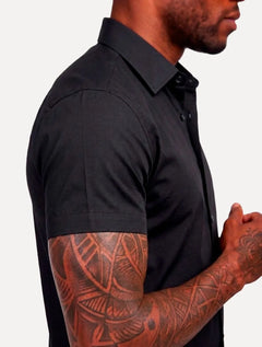 Camisa Aramis Masculina Slim Stretch Fil a Fil Elastano Chumbo