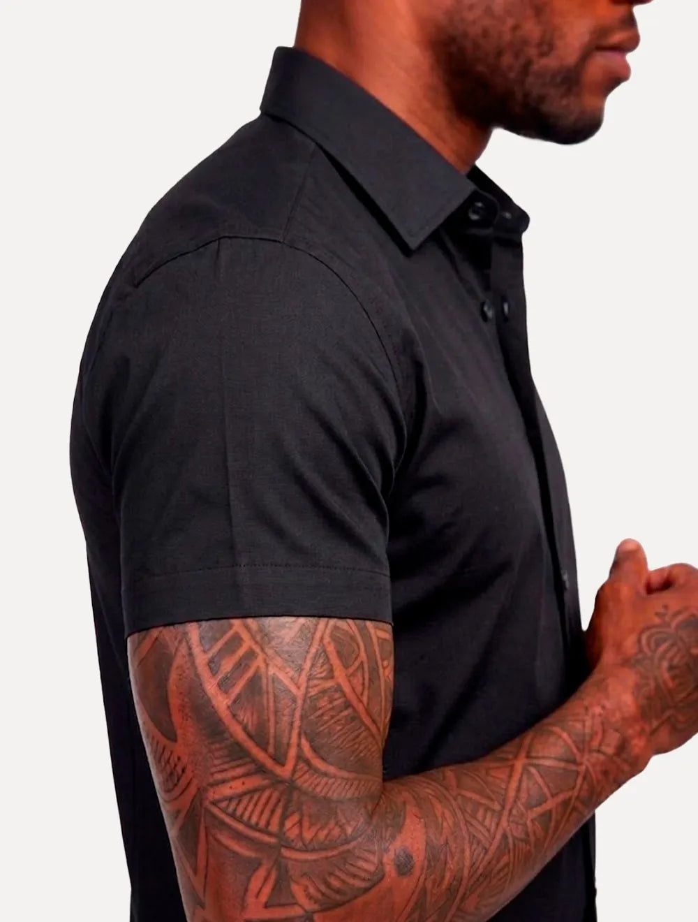 Camisa Aramis Masculina Slim Stretch Fil a Fil Elastano Chumbo