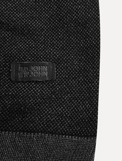 Suéter John John Masculino Regular Fit Tricot Smooth Cinza Escuro