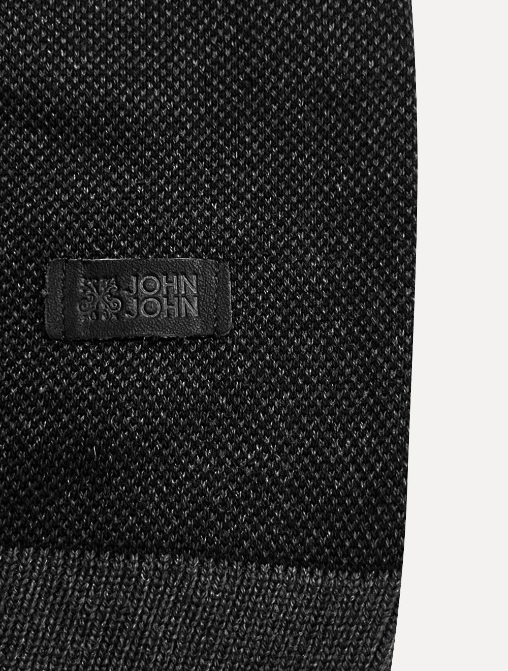 Suéter John John Masculino Regular Fit Tricot Smooth Cinza Escuro