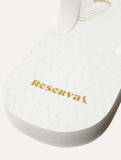 Chinelo Reserva Masculino Pica-Pau Waves Branco