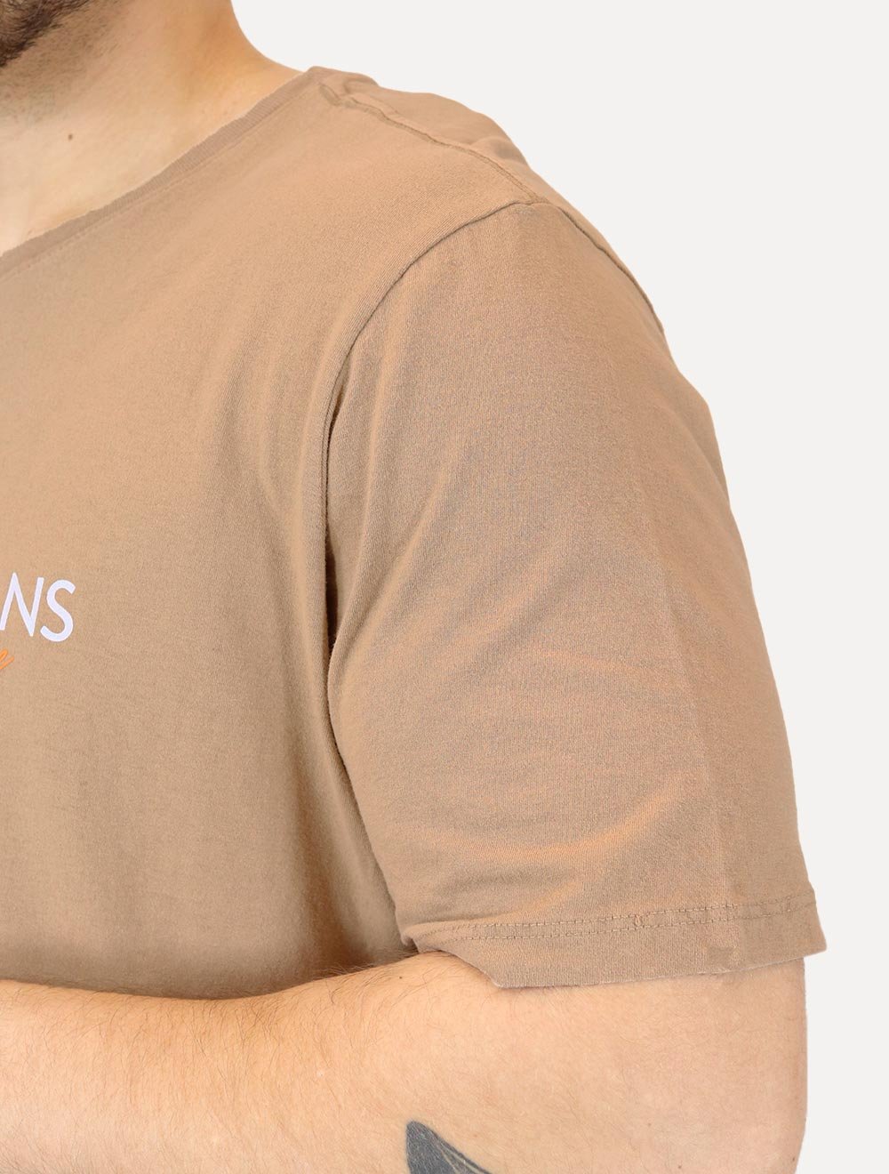 Camiseta Von der Volke Masculina Origineel New Style Cáqui