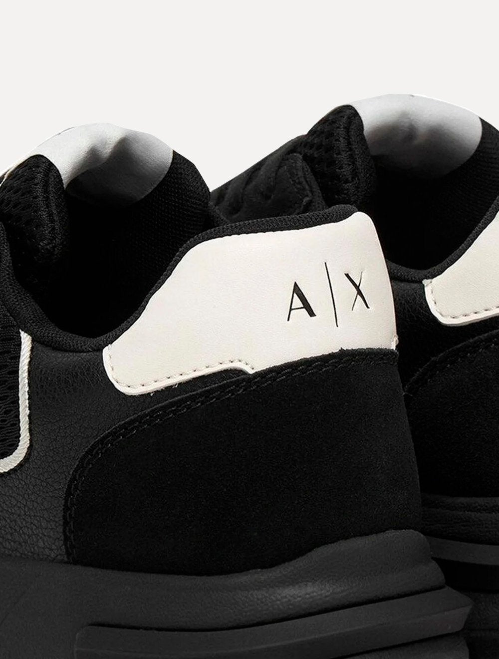 Tênis Armani Exchange Masculino Sneaker Running Black/Off-White