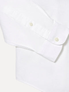 Camisa Lacoste Masculina Regular Oxford Buttoned Collar Branca