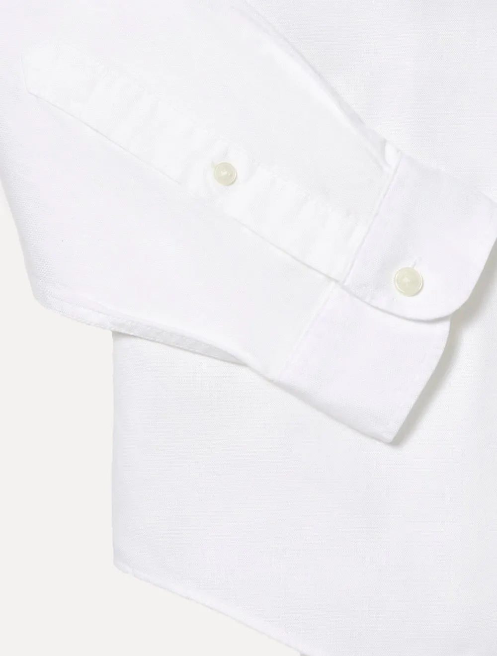 Camisa Lacoste Masculina Regular Oxford Buttoned Collar Branca