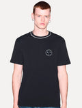 Camiseta Armani Exchange Masculina Regular Fit Patch Shield Logo Azul Marinho