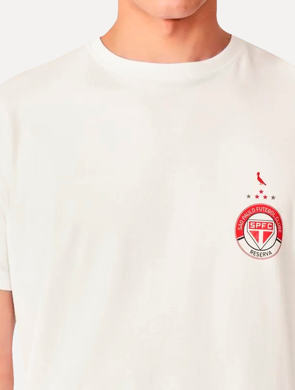 Camiseta Reserva Masculina São Paulo FC Mini Chest Off White