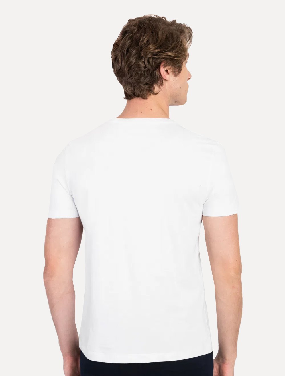 Kit Camisetas Aramis | Masculina Basic Lisa Branca/Grafite Mescla