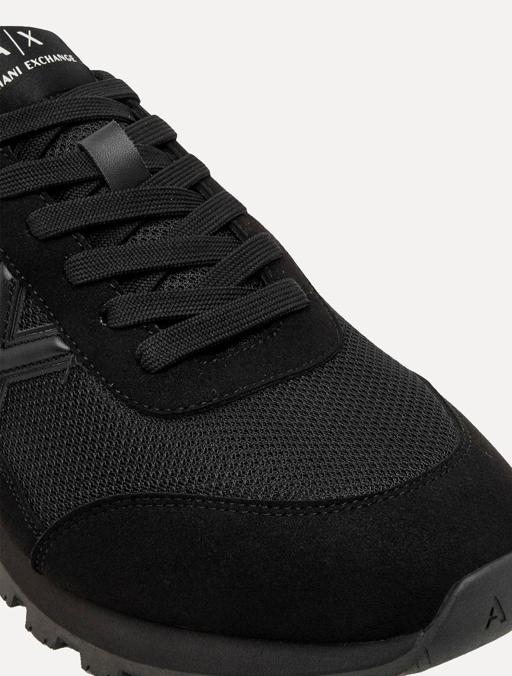 Tênis Armani Exchange Masculino Contrastantes AX Logo All Black Preto