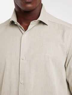Camisa Aramis Masculina Slim Algodão Willis Areia