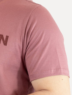 Camiseta John John Masculina JJ Basic Logo Rusty Rosa Médio