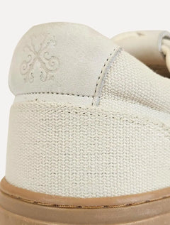 Tênis John John Masculino Lona Canvas Overlay Off-White