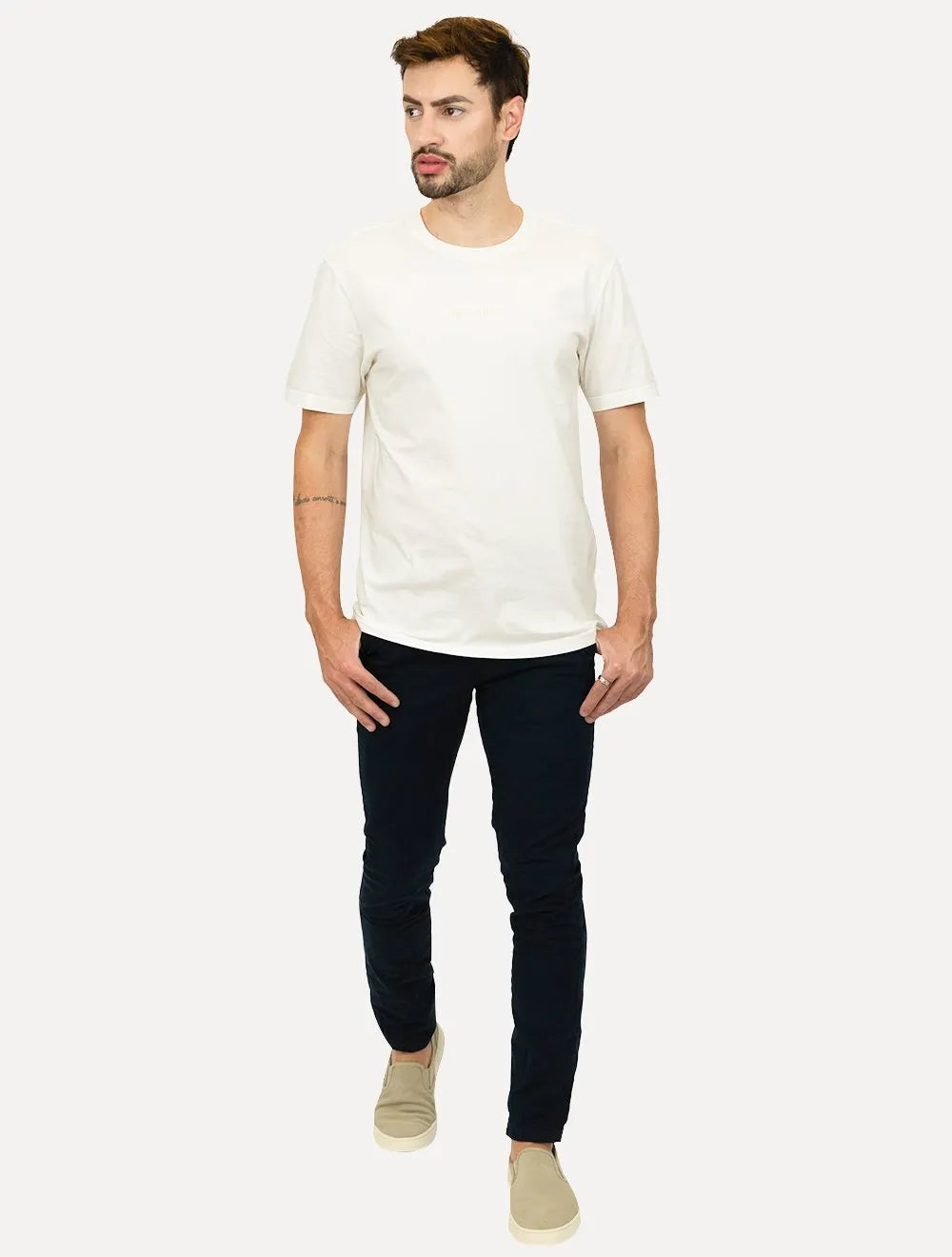 Camiseta John John Masculina Regular Clean Graphic Off-White