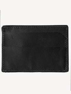 Carteira Calvin Klein Jeans Porta Cartão Couro Queima CK Preta