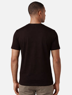 Camiseta Dudalina Regular Piquet Gola Retilinea Marrom Escuro