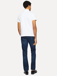 Polo Tommy Hilfiger Masculina Slim 1985 Branco