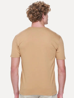 Camiseta Calvin Klein Masculina Sustainable NY Address Marrom Claro