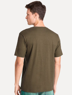 Camiseta John John Masculina Regular Fit Opposites Marrom
