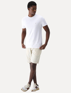Camiseta Aramis Masculina Grey Friso Gola Branca