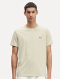 Camiseta Fred Perry Masculina Regular Ringer Logo Off-White