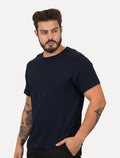 Camiseta Dudalina Masculina Ultrasoft Cotton Logo Azul Marinho