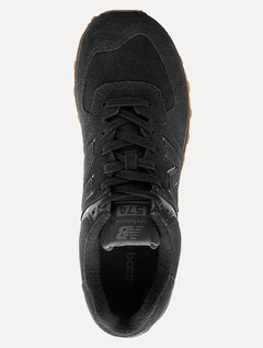 Tênis New Balance Masculino Casual Suede U574v2 All Black Preto